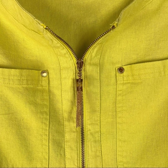 Ellen Tracy sleeveless high/low tunic with chest pockets Sz SS - Picture 4 of 9